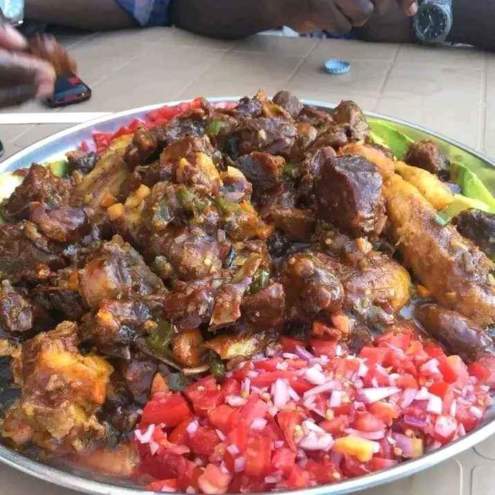 A picture of Spicy Fried or Roasted pork Wit afree delivery