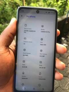 A picture of Techno Camon 20 pro