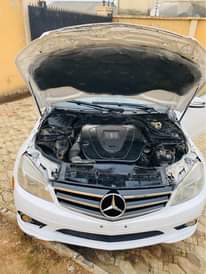 A picture of C300 Mercedes benz Colour white Neat interior Engine 100 Gear