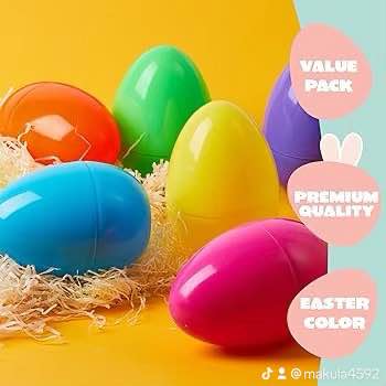 A picture of PLASTIC EASTER EGGS Shop plastic Easter eggs to hide and