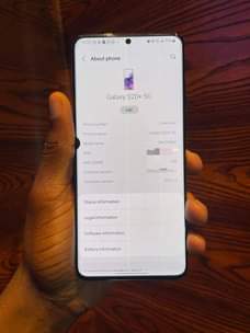 A picture of Samsung S20 plus 5G 128GB 12GB ram