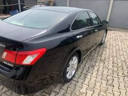 A picture of A month used 2008 model Lexus ES350 7.8 Million naira