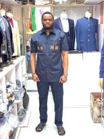 A picture of Blackmen suits Made in Turkey Available size 3242 At kariakoo