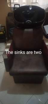 A picture of Salon items used for three months