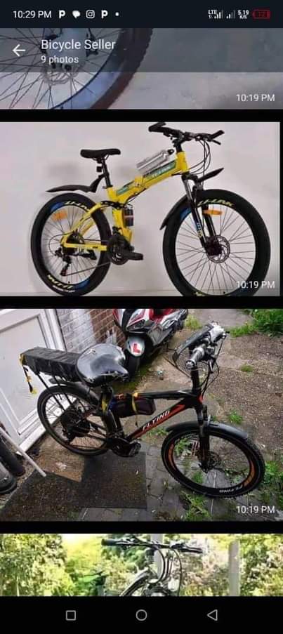 A picture of Chopper bicycle and motorcycle