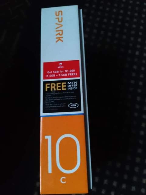 A picture of Tecno spack 10c