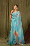 A picture of khadi organza saree collection