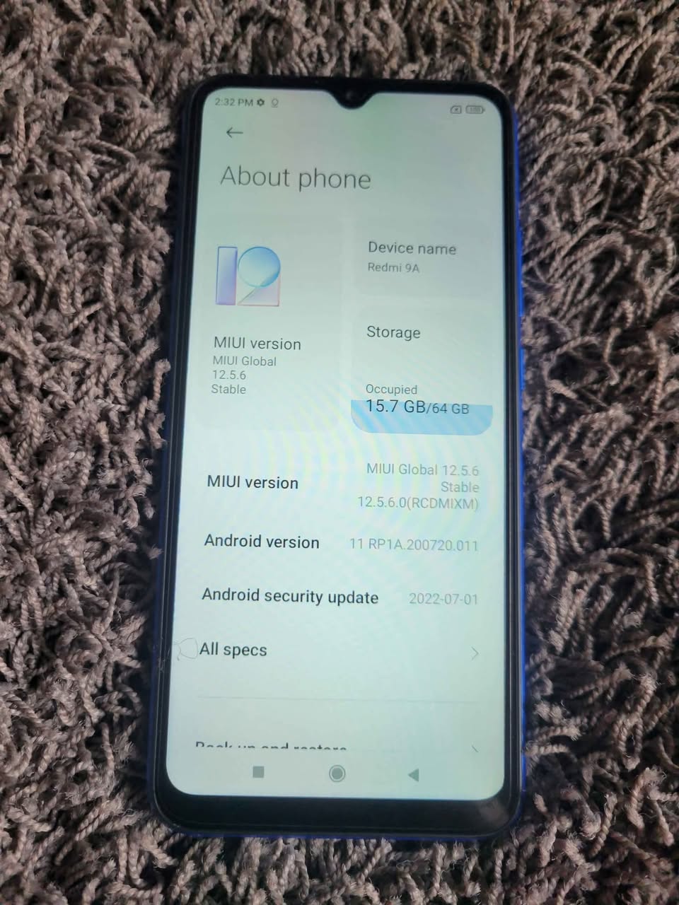 A picture of Brand new xiaomi redmi 9A