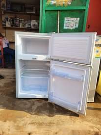 A picture of 130L capacity ADH double door fridge on the sale