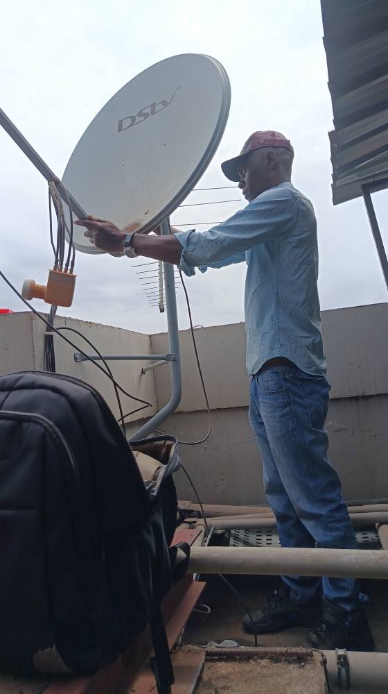 A picture of DSTV and free to air TV installations countrywide
