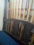 A picture of 5 6 strong bed black in color