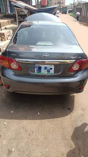 A picture of 2010 tokunbo standard Toyota Corolla First body paint Nothing to