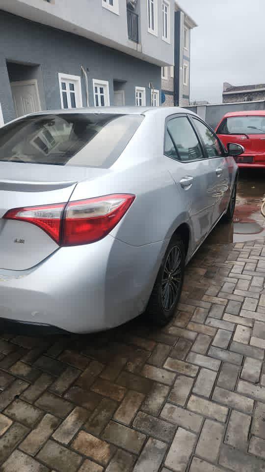 A picture of elgium standard Toyota corolla 2015 model for sale.