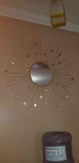 A picture of wall mirror decorations
