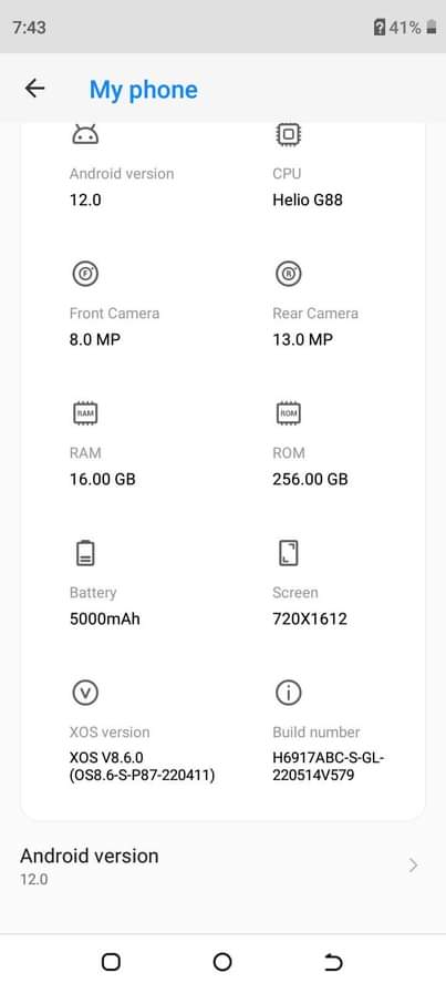 A picture of Infinix Hot 30 256gb