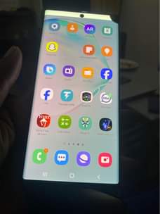 A picture of Samsung note 10 plus
