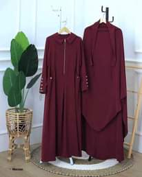 A picture of Two pieces jilbab