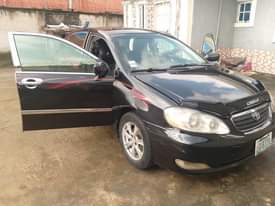 A picture of Clean corolla for sell Everything intact Location ozuoba pH contact