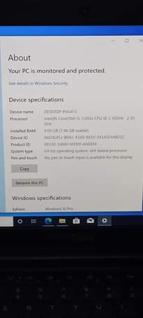 A picture of DELL latitude i5 5th generation at only 650 000