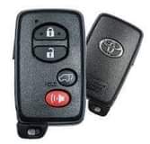 A picture of key and flip remote