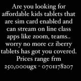 A picture of Kids Tablet available with a Sim Card slot at only