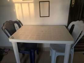 A picture of Chair table fridge drum cotton