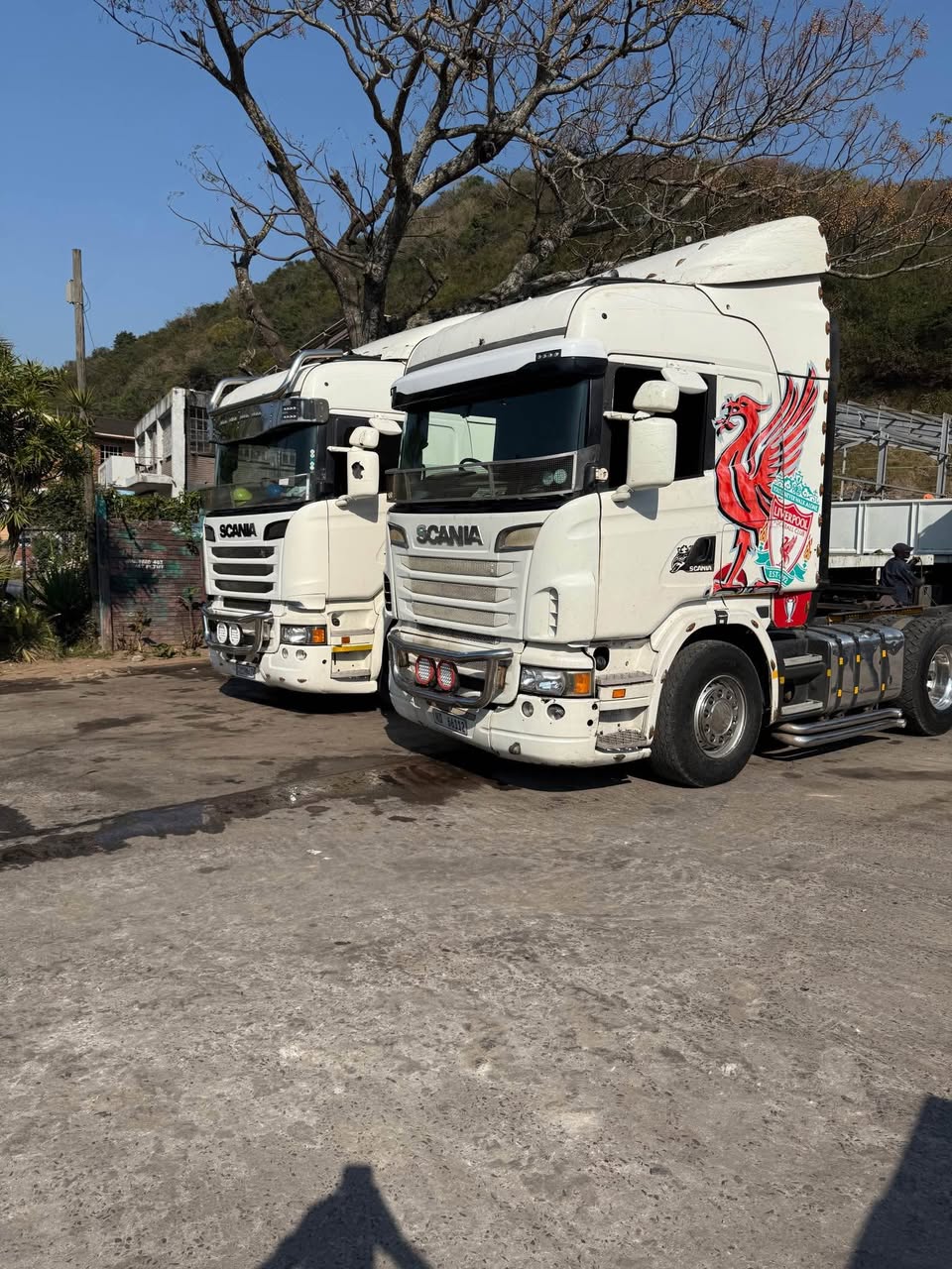 man truck