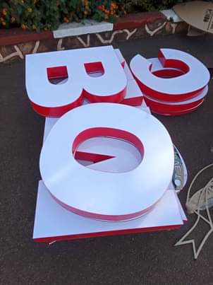 A picture of Signposts and light boxes