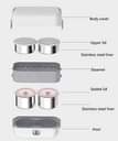 A picture of Electric Lunch box Double Layer Steps 4plates