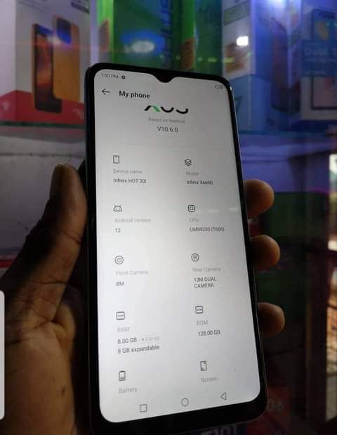 A picture of Infinix hot30i