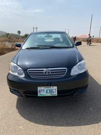 A picture of Beligum standard Toyota Corolla 04 Model FRESH BODY With Untempered