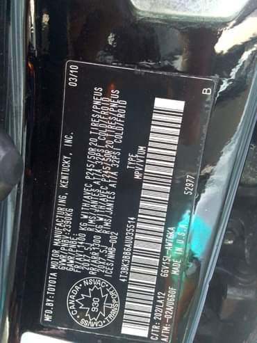 A picture of New Entry Toyota Venza 2010 full options Foreign Used Keyless