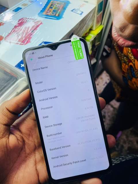 A picture of Oppo F11 256gb storage 8gb ram