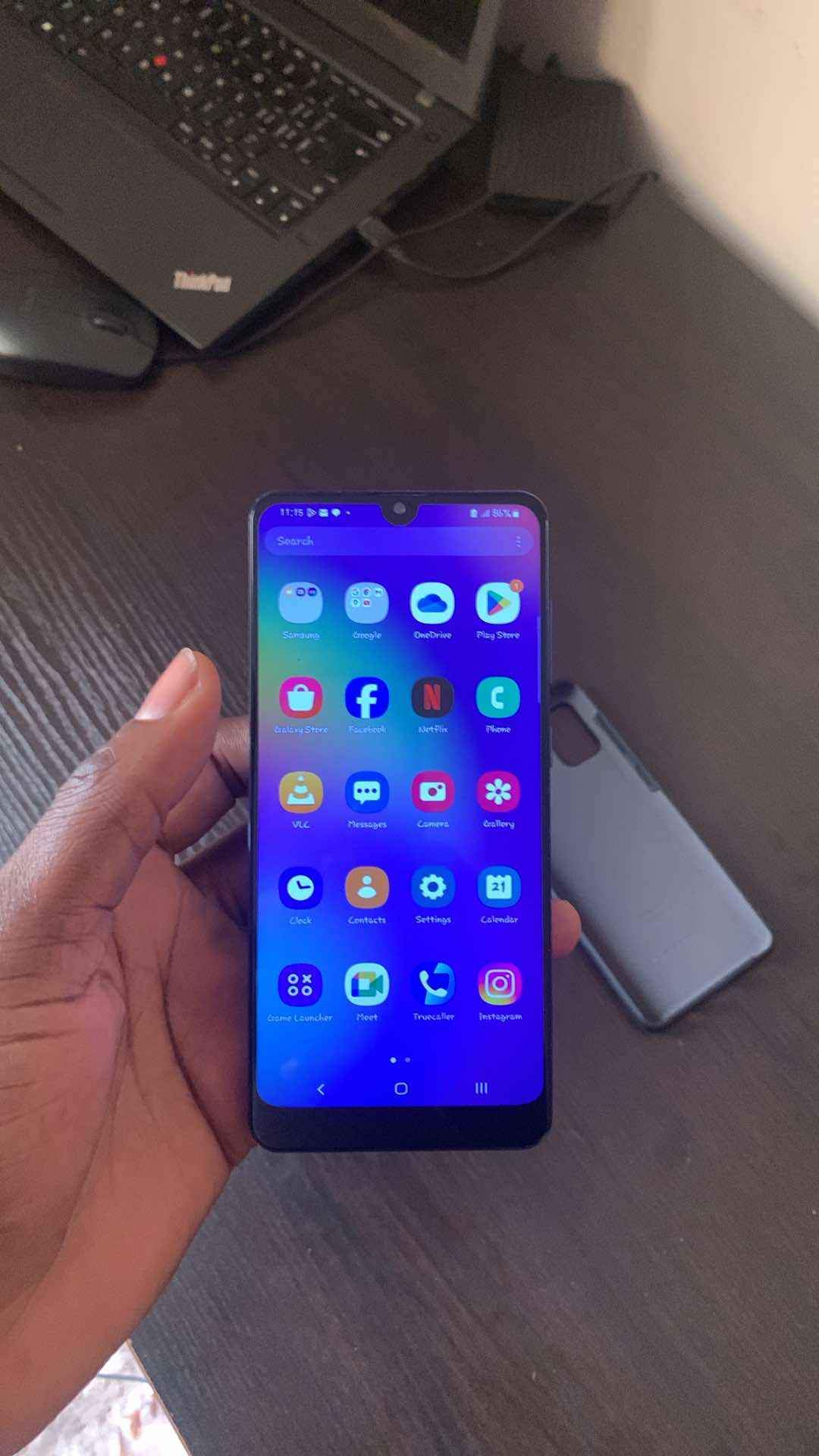 A picture of Samsung a31 4gb and 128gb Working perfectly...but finger print stops