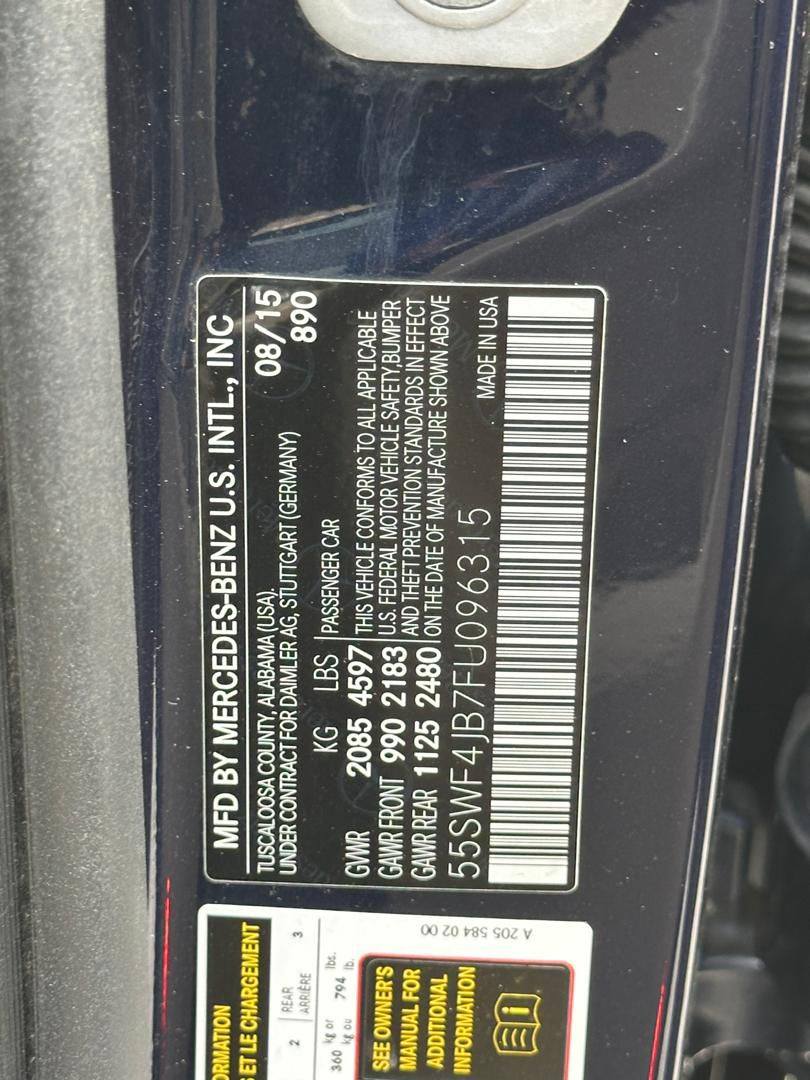 A picture of 17 700 000M Super Distressed Foreign used Mercedes c300 2016