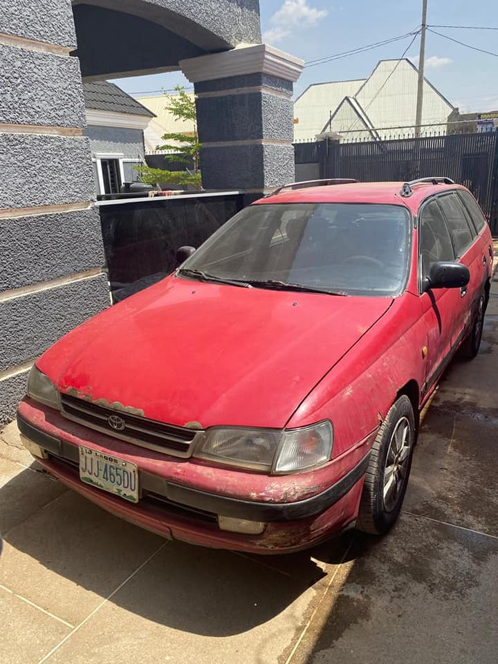 A picture of Toyota carina E 08122689832 With Belgium engine Location Kaduna road