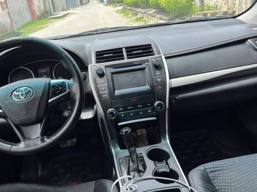 A picture of 2015 Registered Toyota Camry flash on the fire body Tukumbo