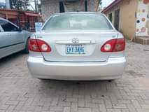 A picture of Super clean first body Toyota Corolla 2005 model dynamic silver