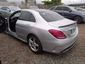 A picture of Benz C300 2015 Color Silver Properly Used Full options All