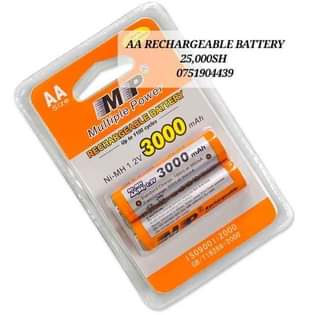 A picture of AA RECHARGEABLE BATTERIES
