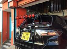 A picture of 3 Bike Trunk Mount Foldable Bicycle Carrier Rack Fits Most