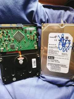 A picture of 2 new 750gb Hard disks for desktop