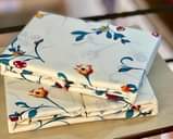 A picture of bedsheets