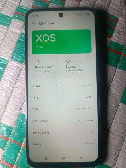 A picture of Infinix hot 50i