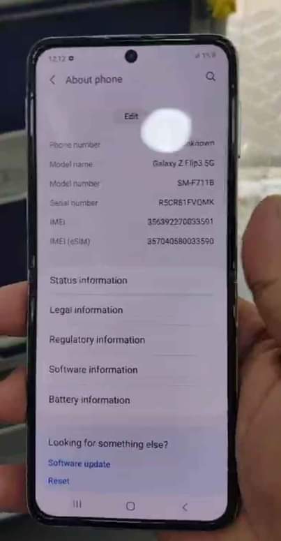 A picture of Galaxy Z Flip 3 5G Single SIM Cream 8GB RAM