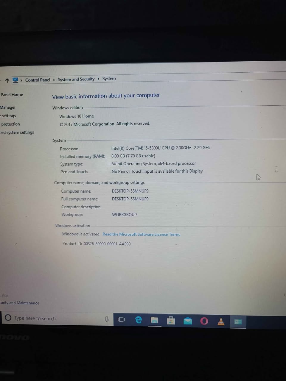 lenovo laptop