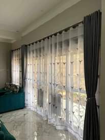 A picture of Curtains rods and nets 0703836818 0776763178.