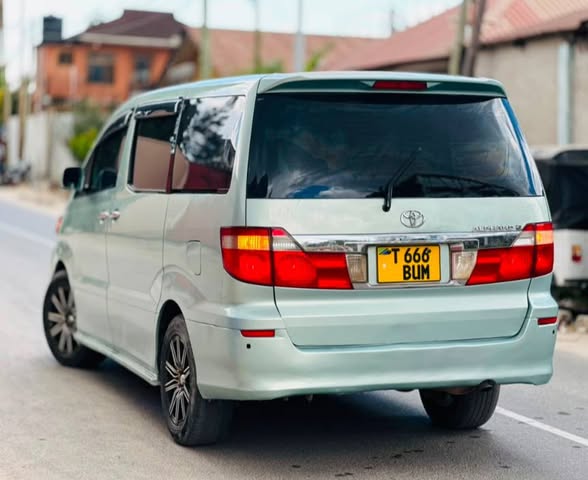 A picture of TOYOTA ALPHARD BUM Price TZS 8 9M MAONGEZI Year 2004