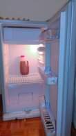 A picture of Fridge and blender