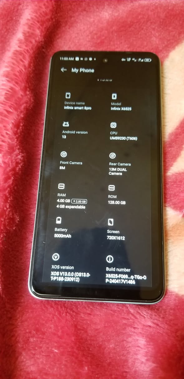 A picture of INFINIX SMART 8PRO